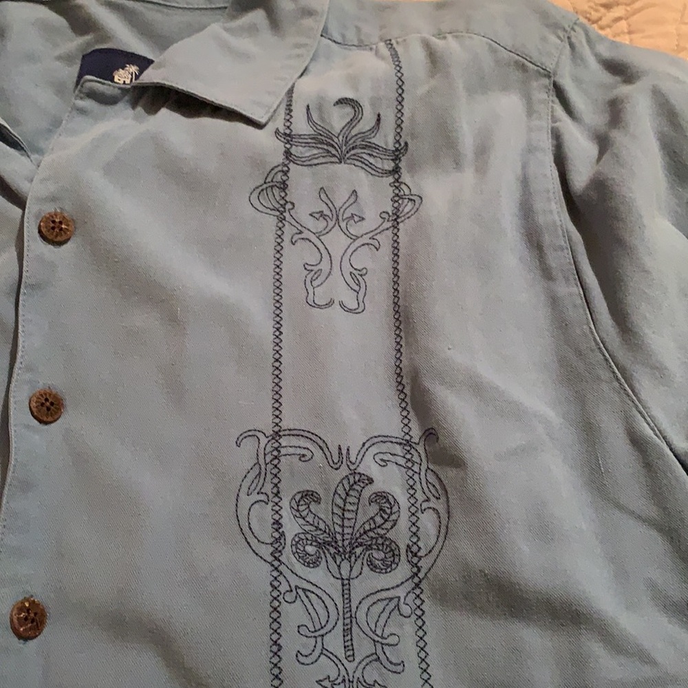 Men’s Caribbean Joe 100% silk shirt - Picture 3 of 7